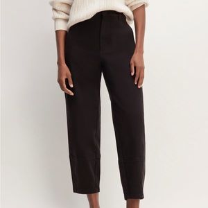 Everlane utility barrel pant, size 0, black